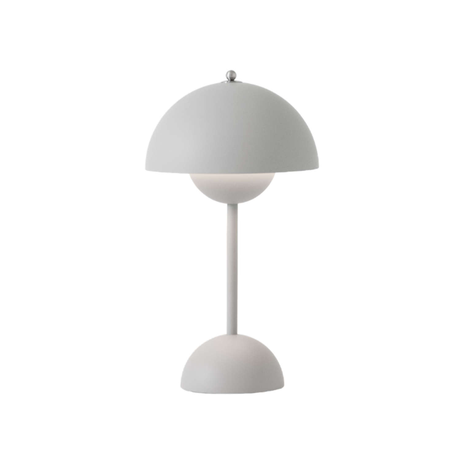 Flowerpot VP9 Portable Battery lamp / Table lamp with USB AndTradition Light grey matt