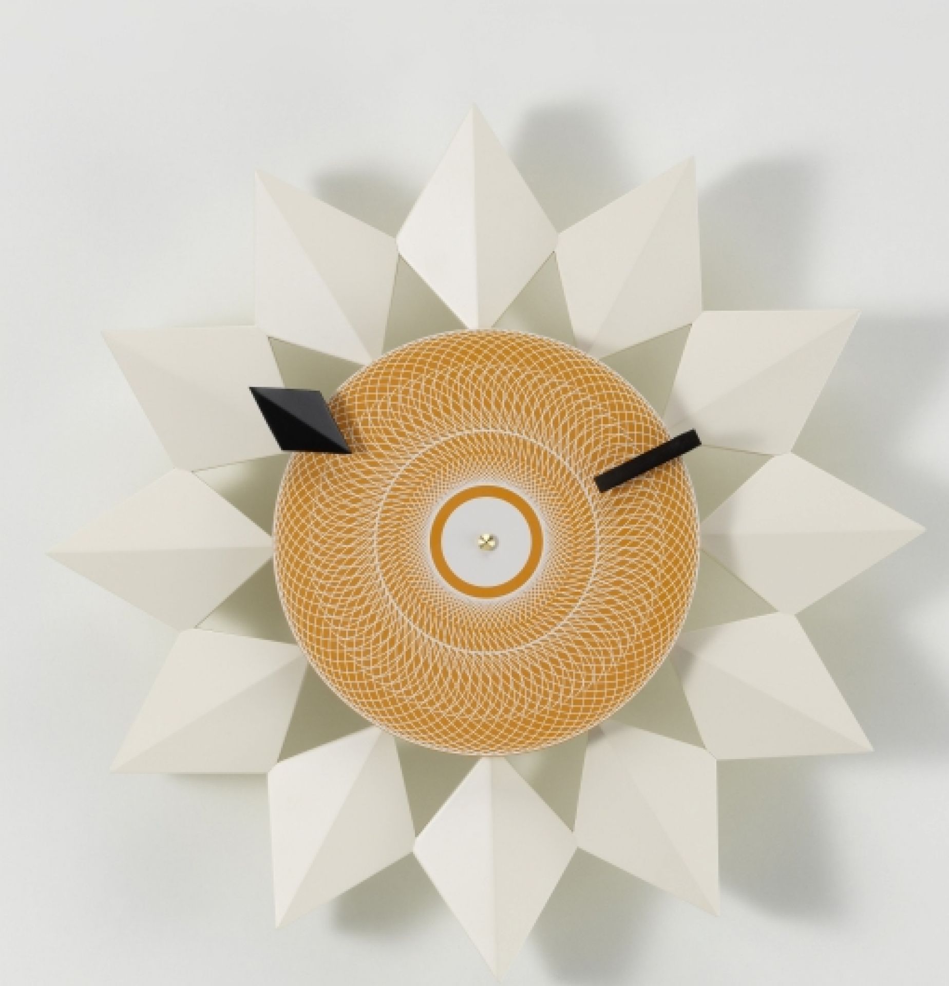  Diamond Markers Clock Wall Clock White Vitra