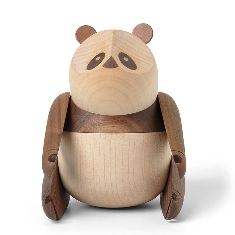 Panda wooden figure large Architectmade