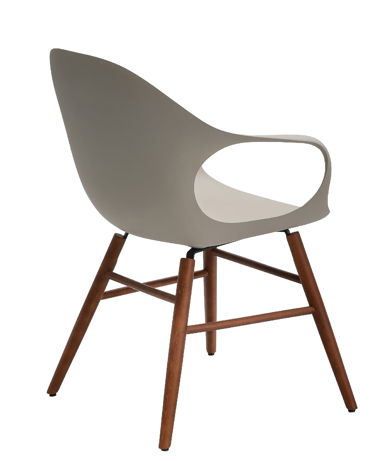 Elephantino armchair wooden frame Kristalia