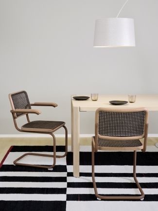 S 64 V Tubular steel classic cantilever chair Thonet