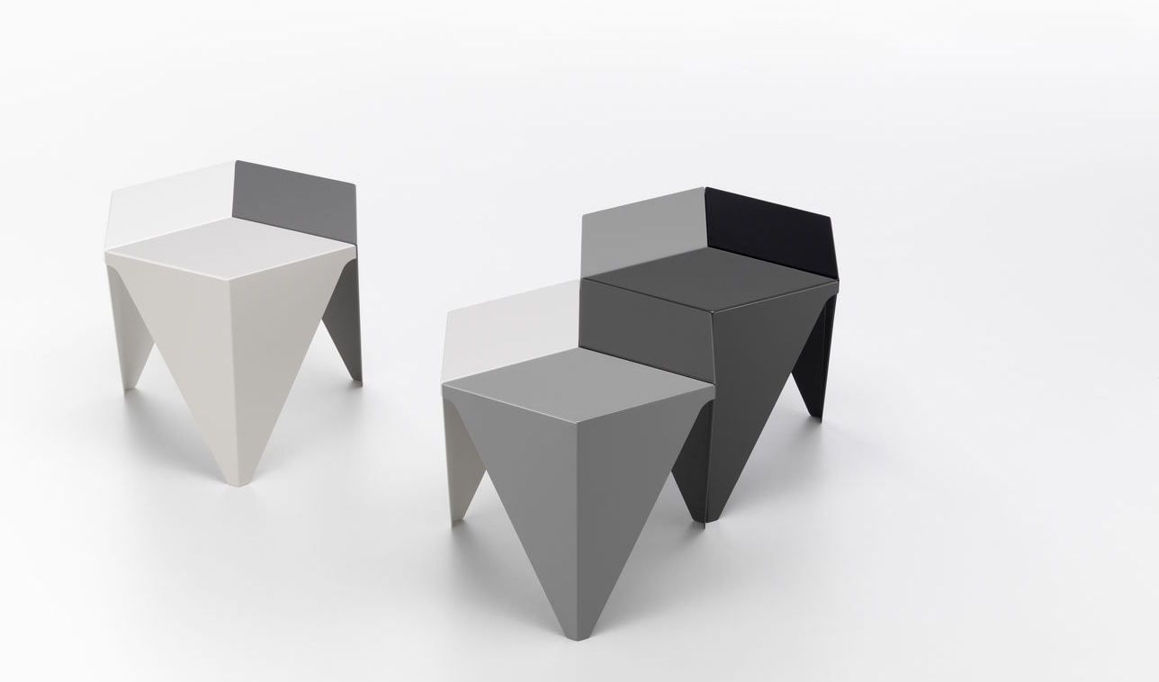 Prismatic Table side table, geometric design, Vitra