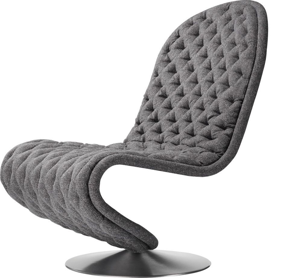 System 1-2-3 Lounge Deluxe Round Base Armchair Verpan 