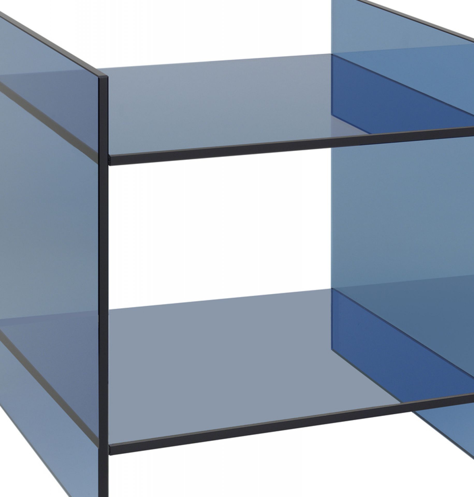 CT07 Drei side table dark blue e15