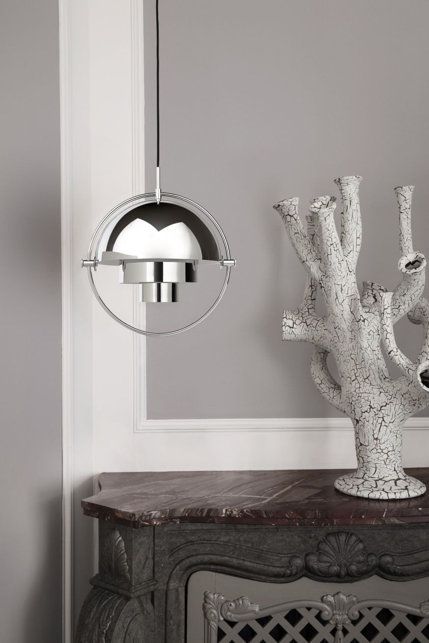 Multi-Lite pendant lamp Chrome Gubi Multi-Lite pendant lamp Chrome Gubi