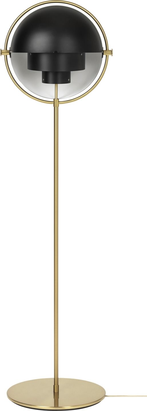 Multi-Lite Floor lamp Black / Brass Gubi