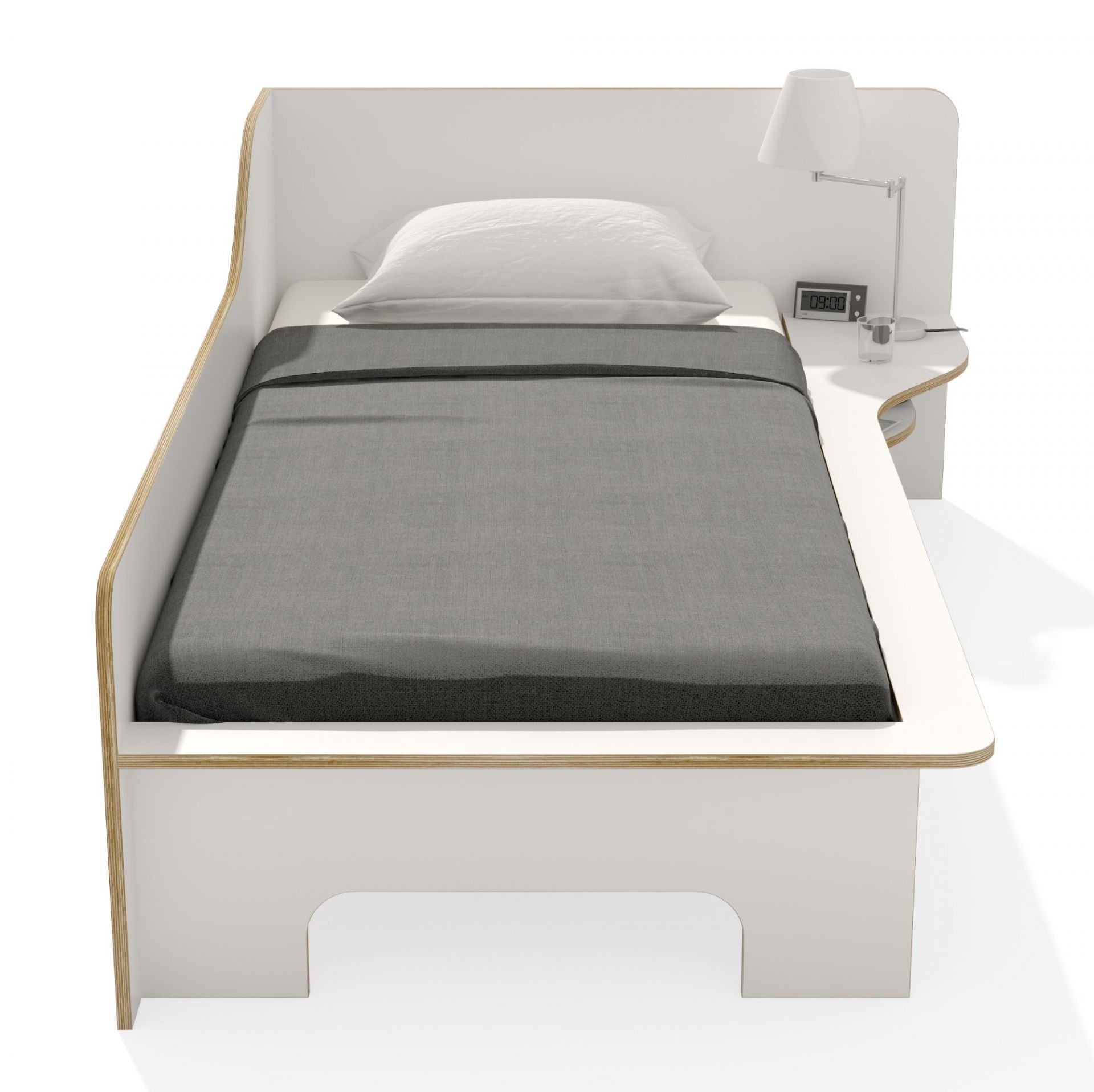 Plane Single Bed Left Müller Möbelwerkstätten