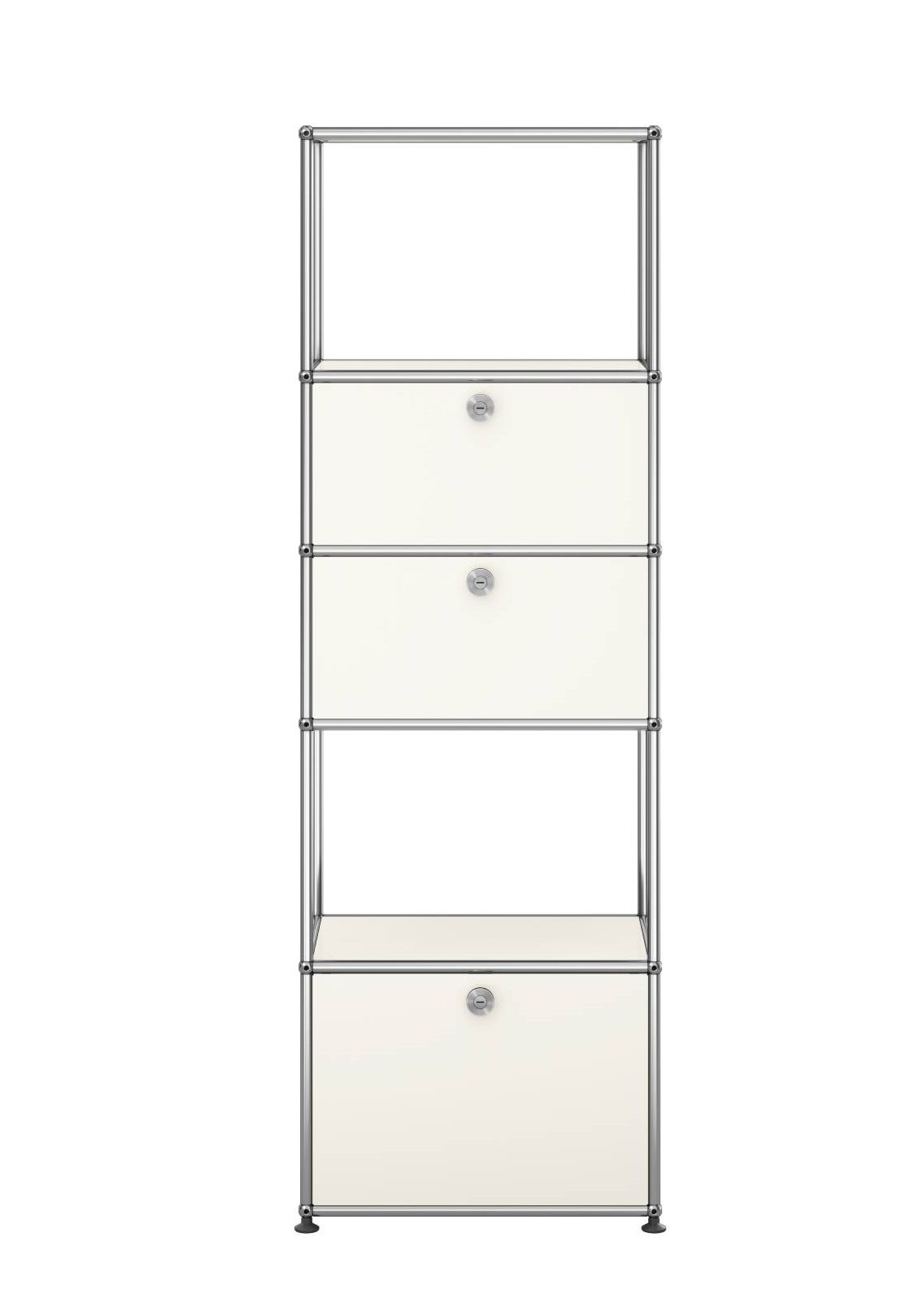 USM Haller shelving unit with insert frame M52 Pure White