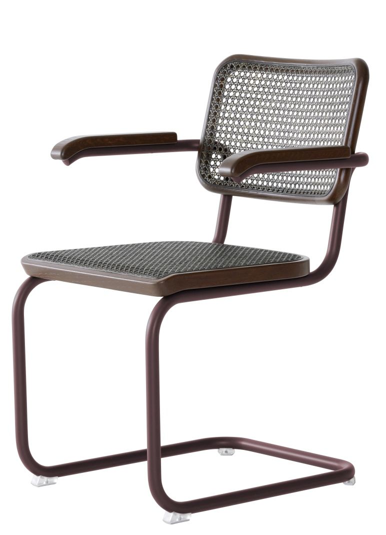S 64 V Tubular steel classic cantilever chair Thonet