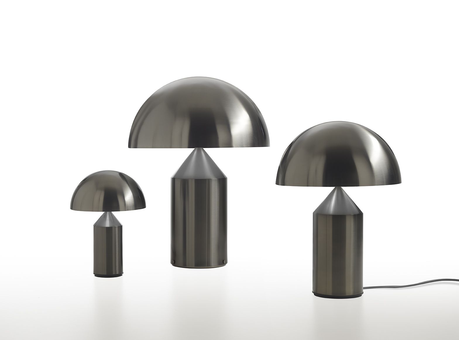 Atollo 238 table lamp nickel Oluce