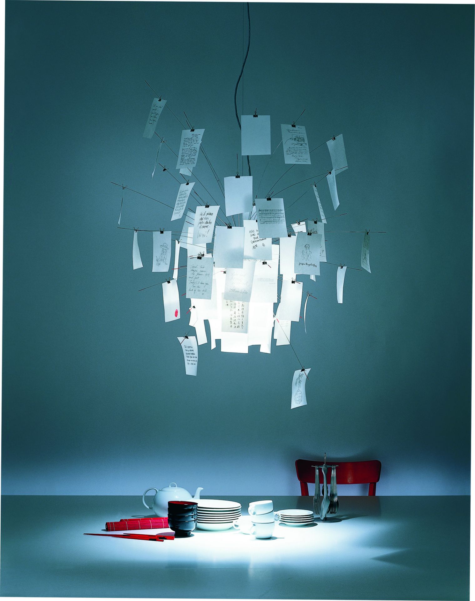 Zettel´z 6 pendant lamp Ingo Maurer