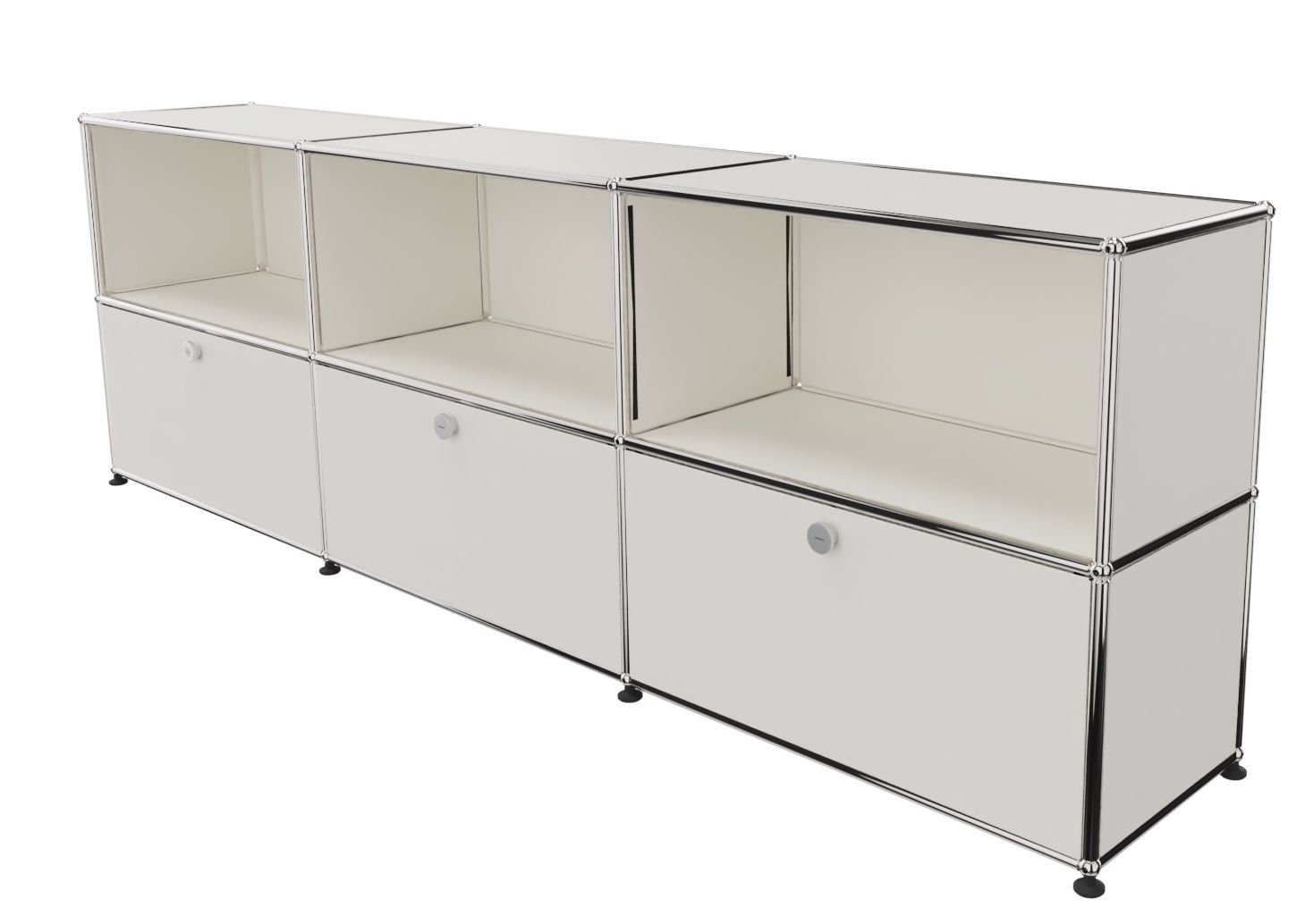 USM Haller Sideboard 3 Open / 3 Flaps Pure white - FAST DELIVERY    