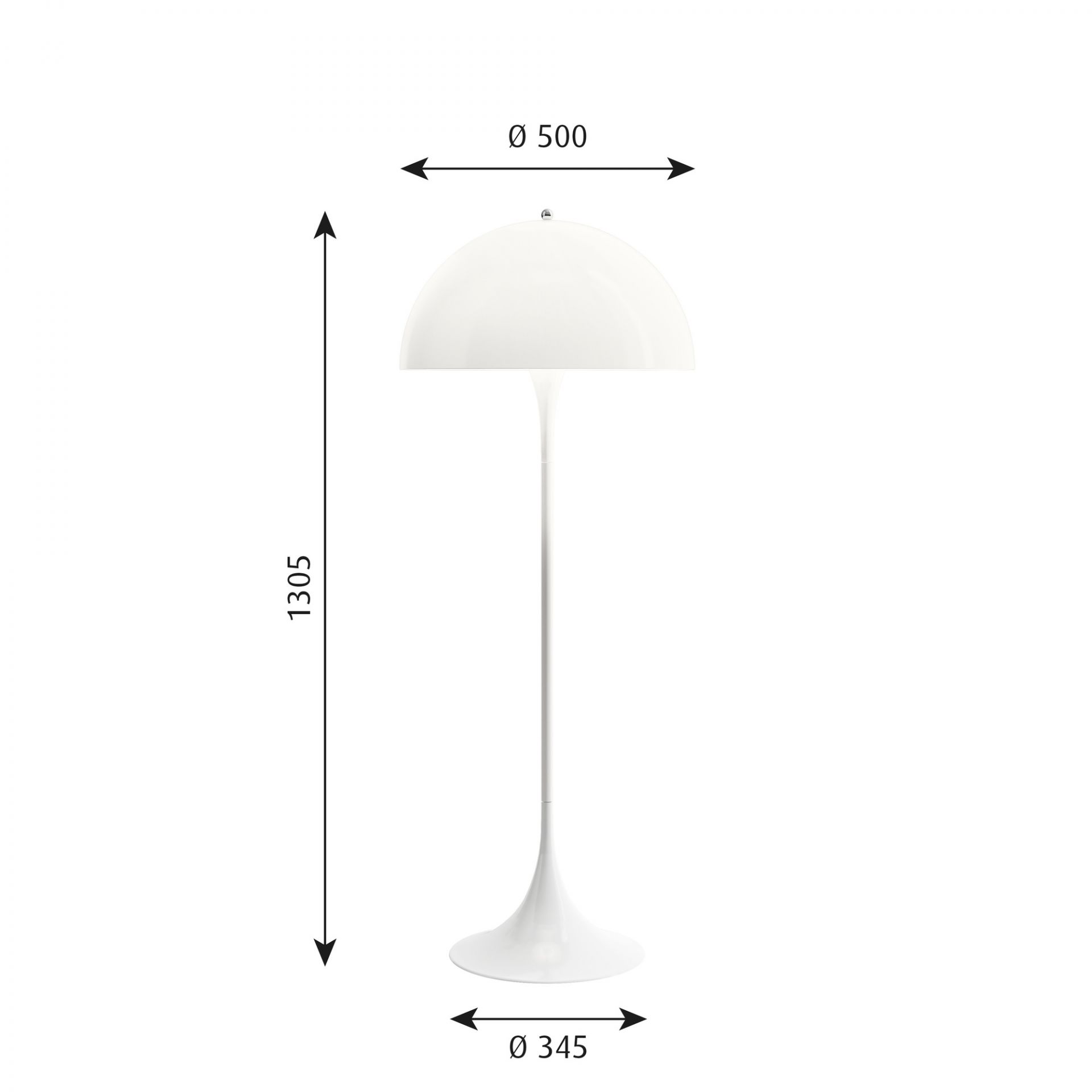 Panthella floor lamp Louis Poulsen