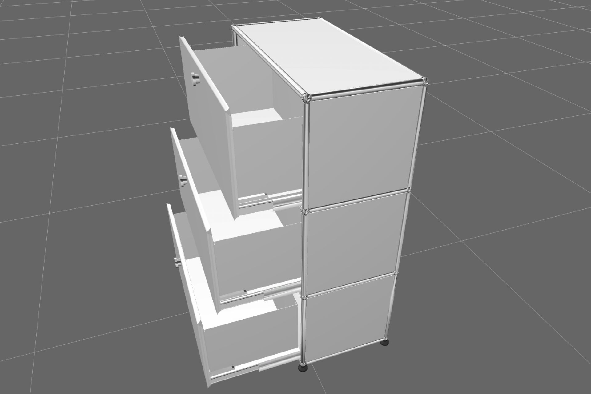 USM Haller Highboard 3 drawers Pure white - FAST DELIVERY    