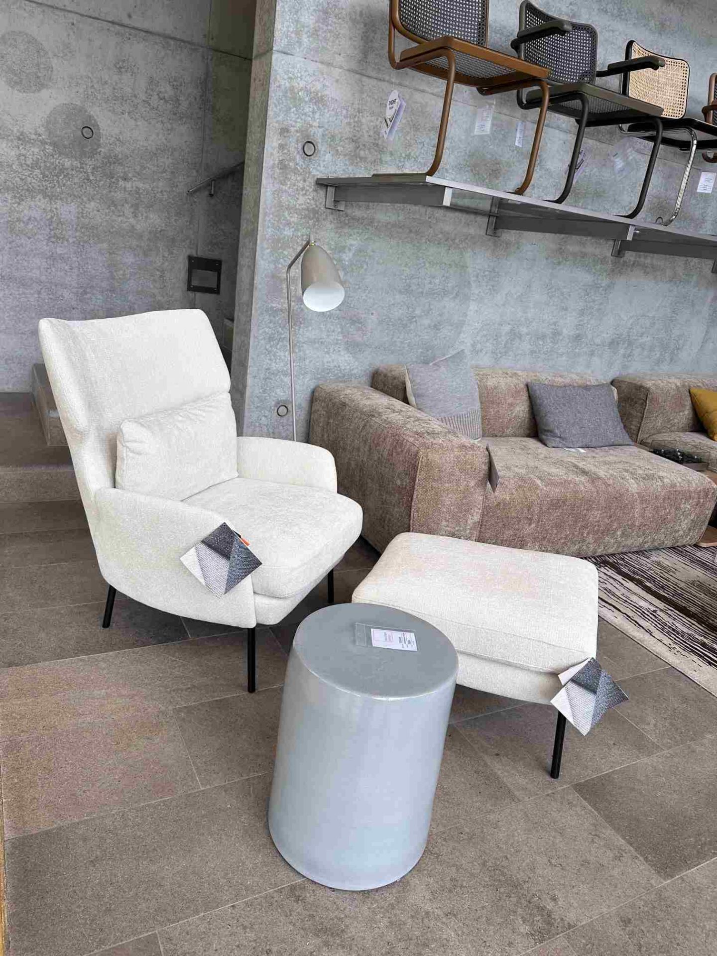 Seatrelax armchair & ottoman house model ed design