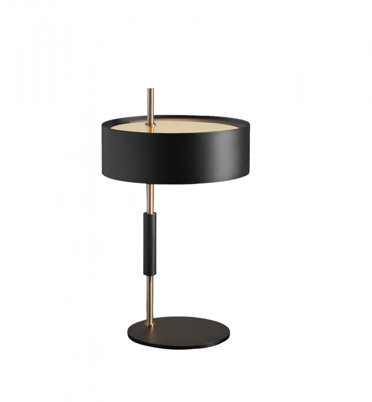 1953 Table Lamp Gold Black Oluce