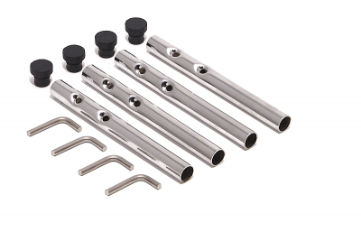 Extension rods set Steel for Eiermann Richard Lampert Short - Chrome