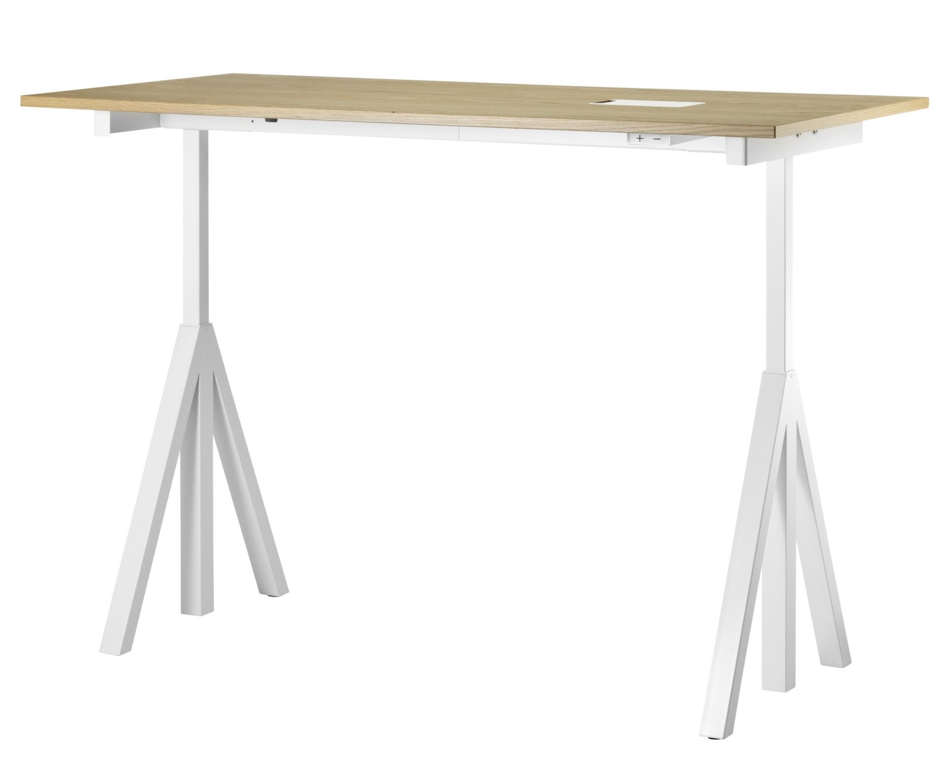 Height Adjustable Desk String Furniture Oak
