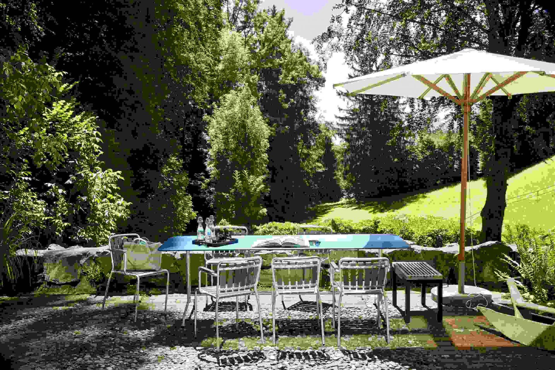 Haefeli outdoor dining table W 180 x D 80 x H 74 cm Embru