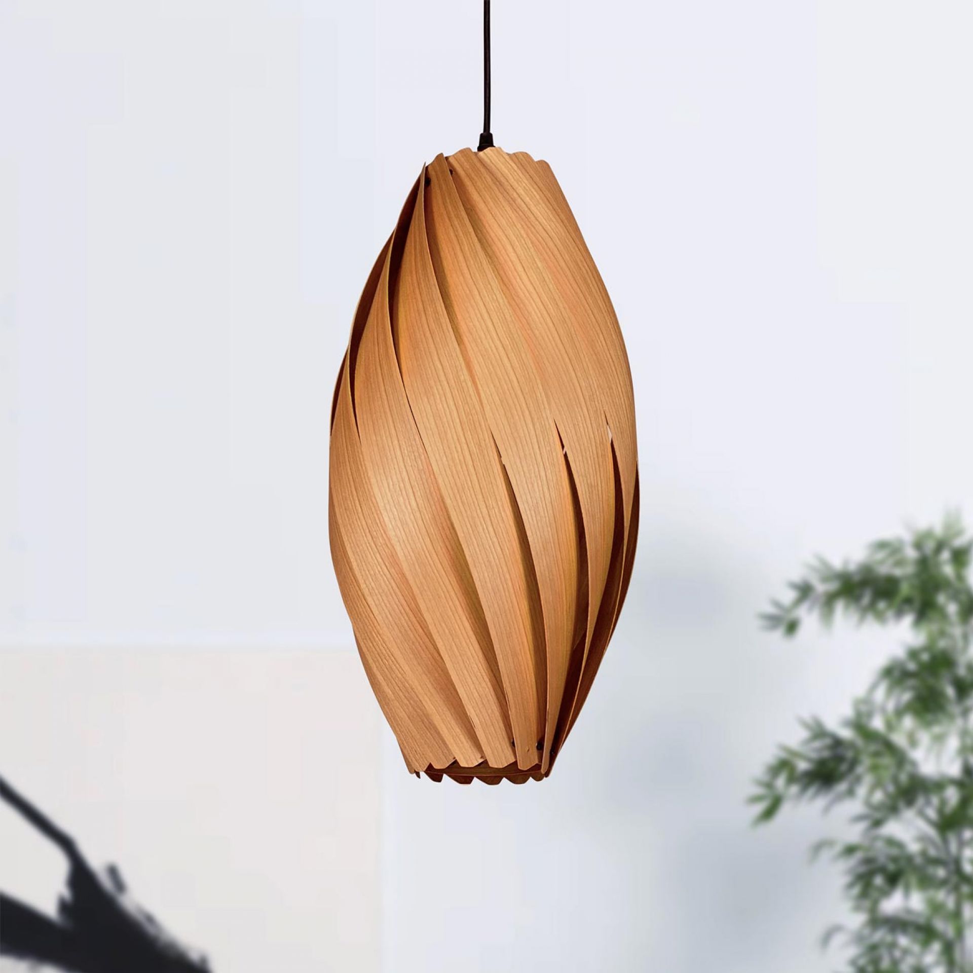 Ardére Pendant lamp elongated Cherry tree Gofurnit