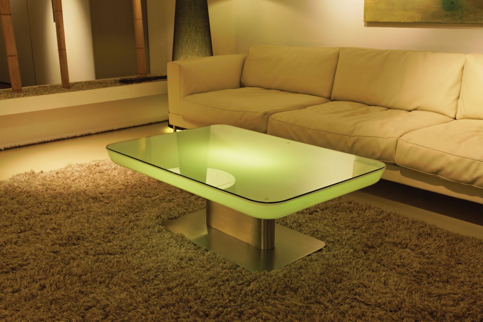 Moree Studio 36 LED Tischlampe, Indoor Couchtisch mit Multicolor Beleuchtung für Wohnzimmer.