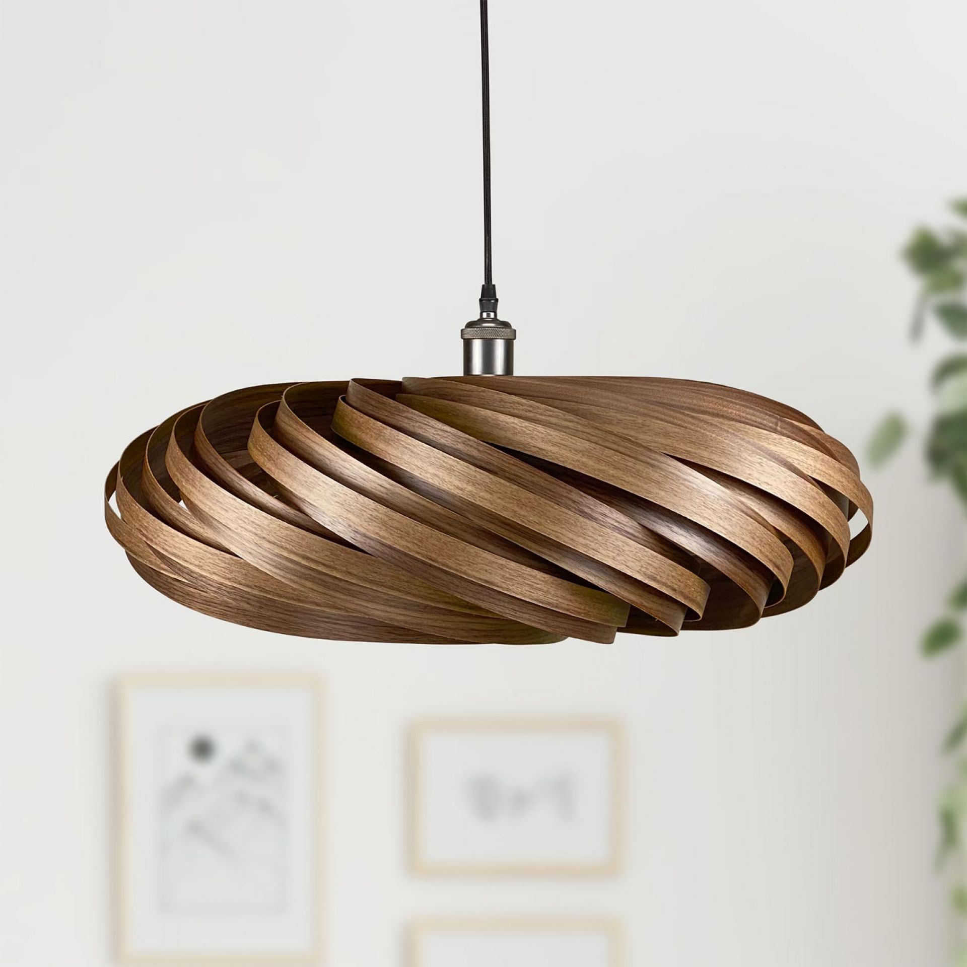 Veneria Pendant lamp Ø60 cm Walnut Gofurnit