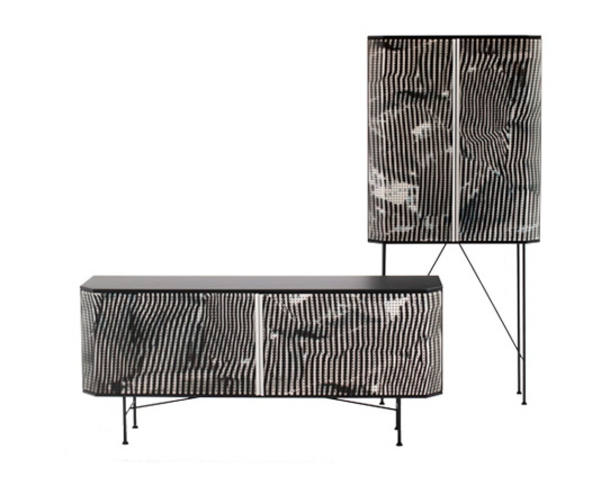 Perf Stripe Credenza Sideboard Moroso Diesel