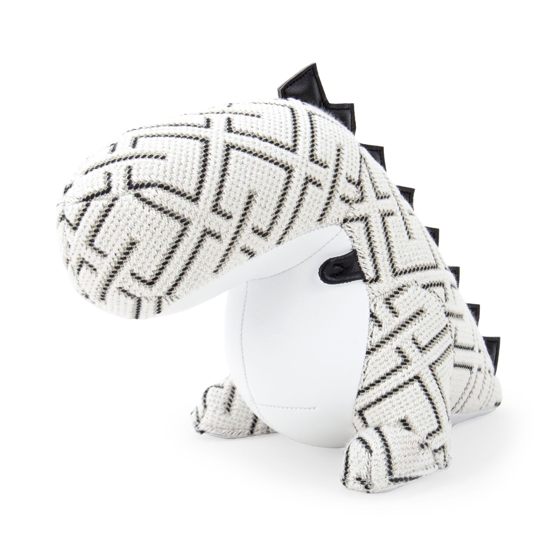 Bookend Dinosaur Bobo Grid White Züny x KVADRAT