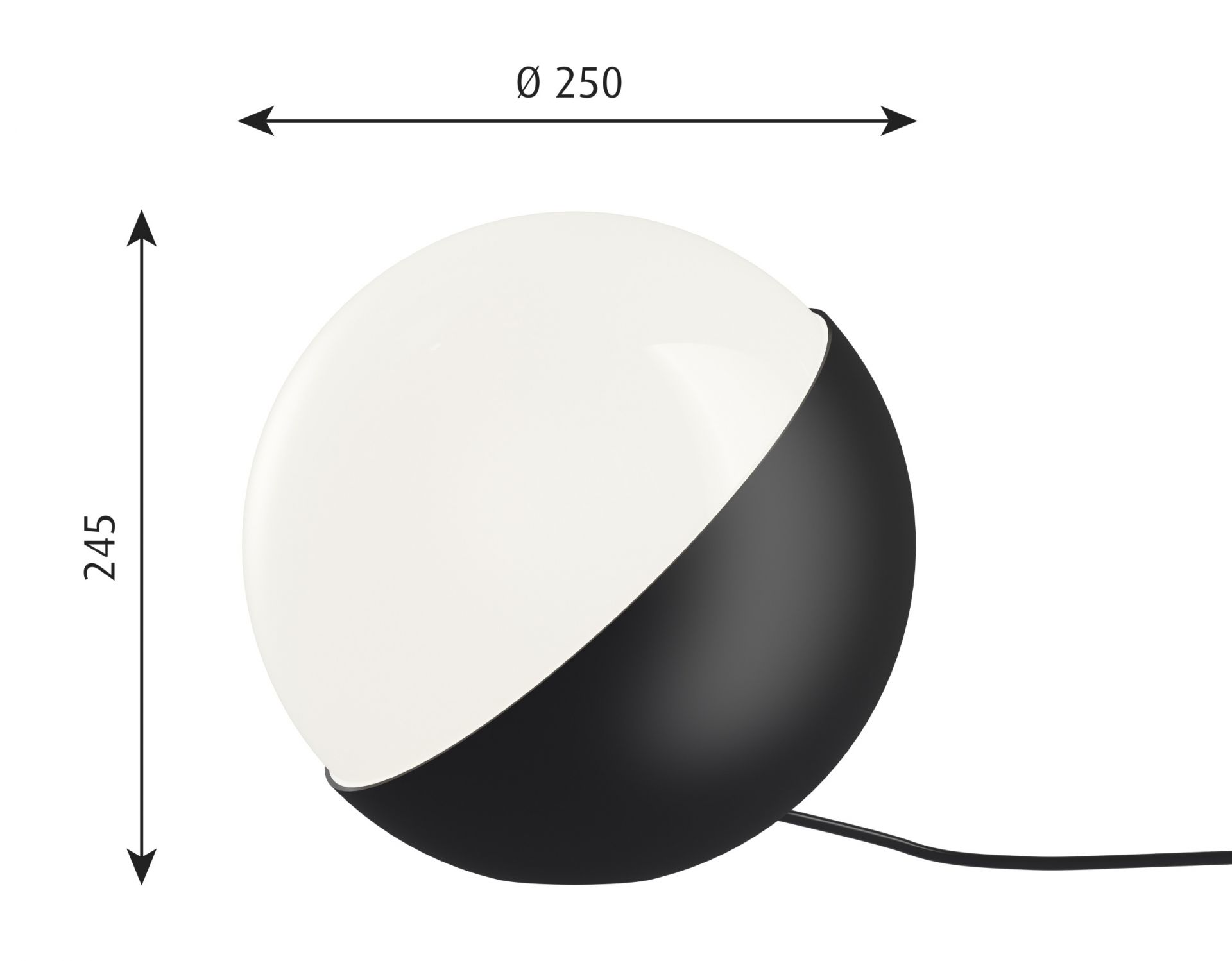 VL Studio Table / Floor lamp Ø 25 x H 24,5 cm Black Louis Poulsen SINGLE PIECES 