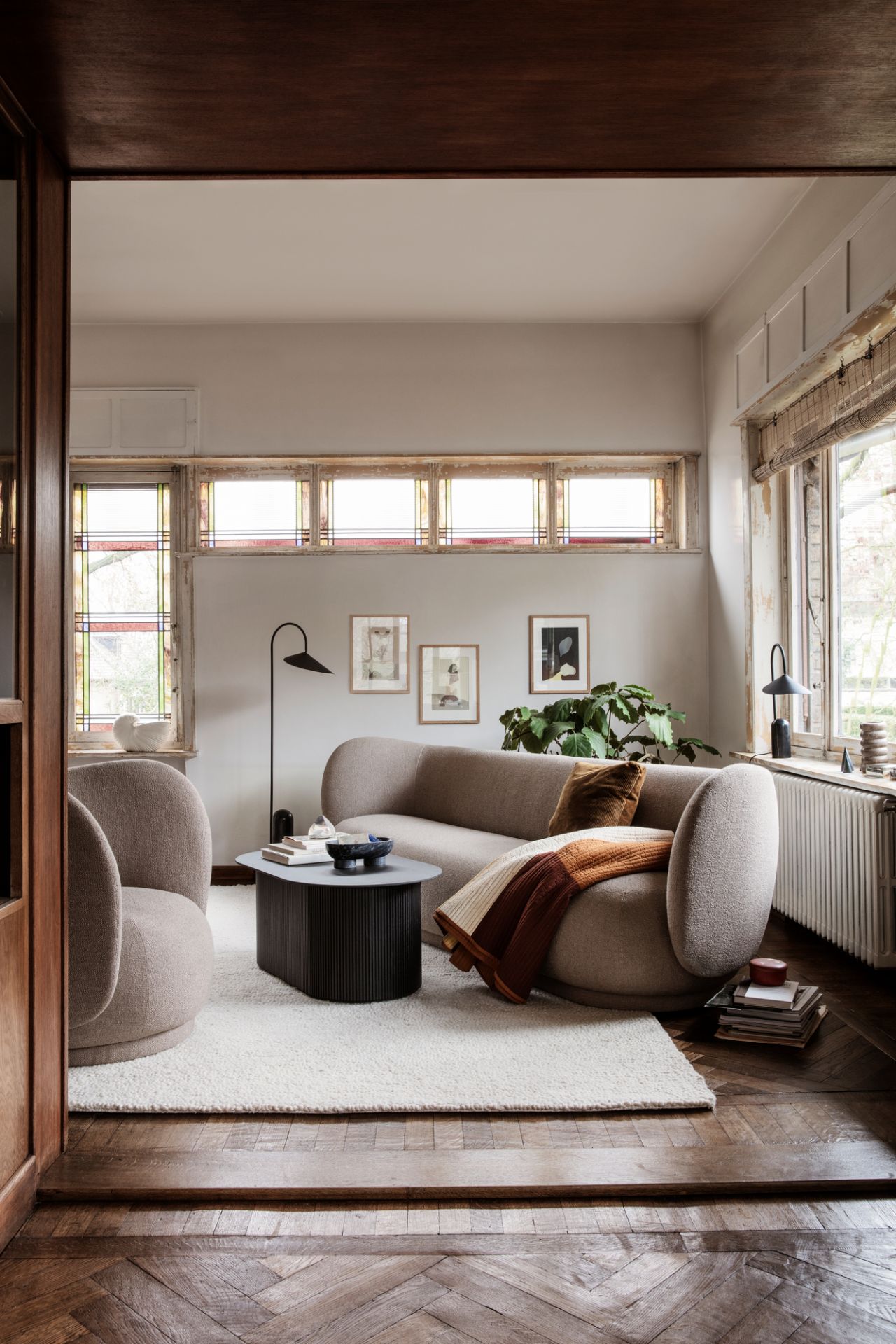 Rico Sofa Brushed 3-seater Ferm Living White