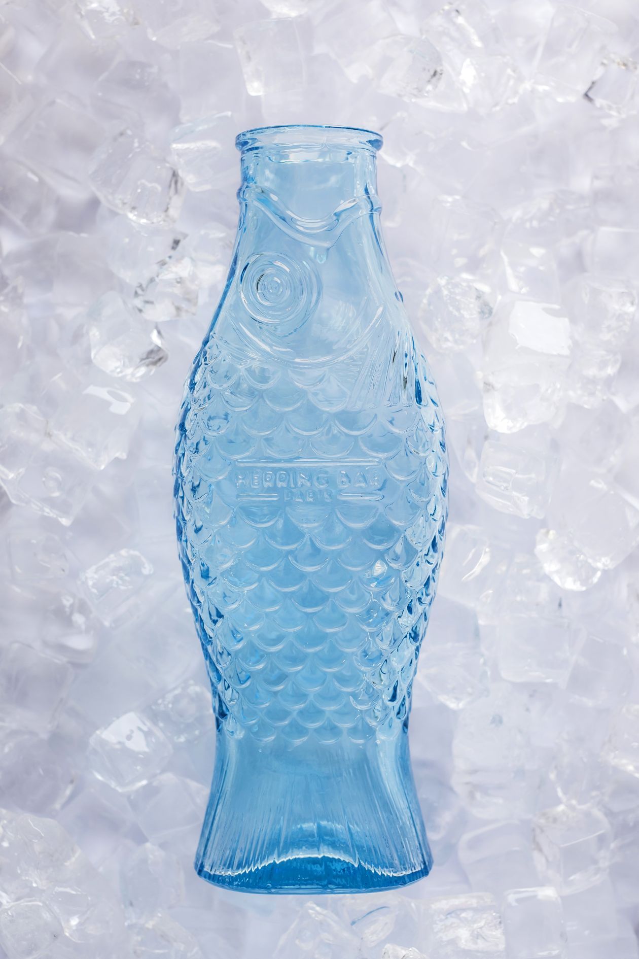 Fles Bottle Fish blue Serax