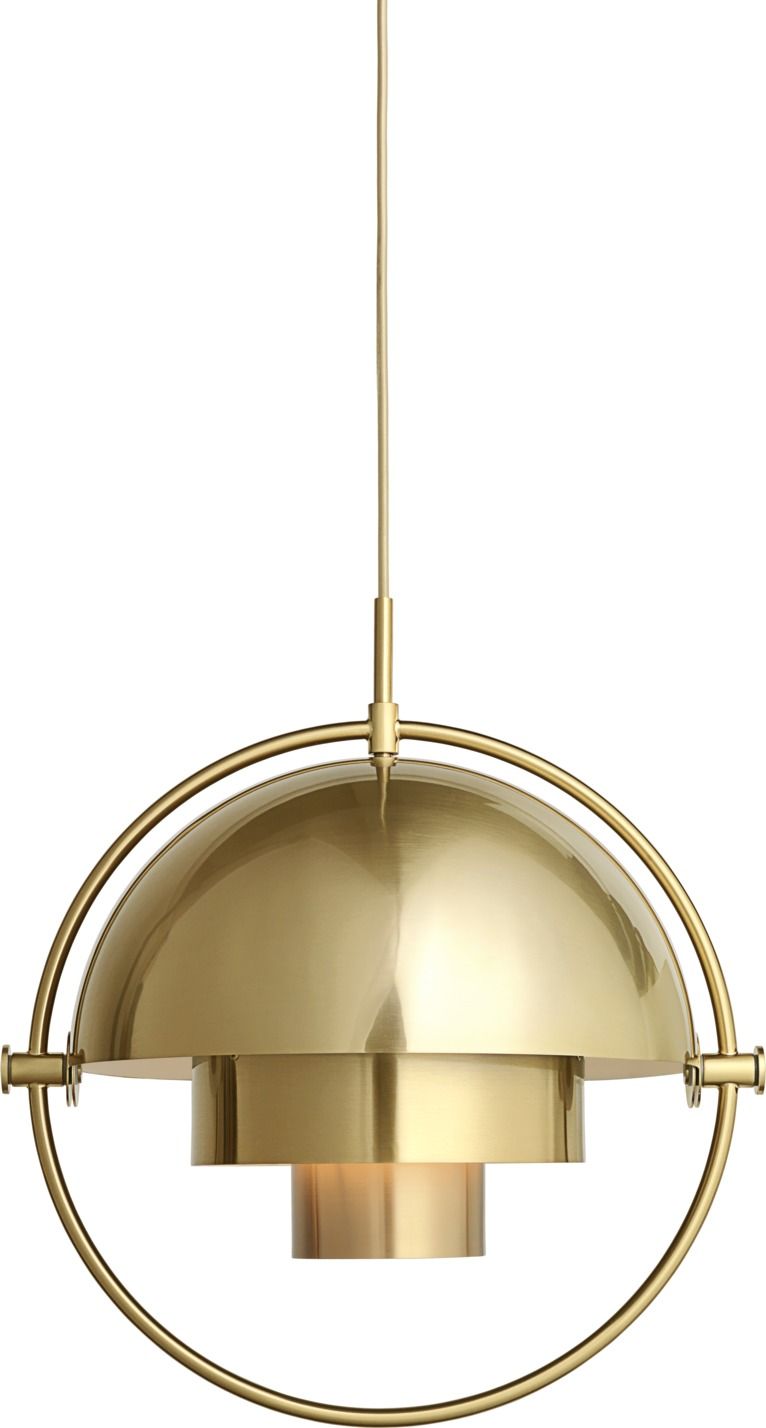 Multi-Lite pendant lamp Brass Gubi