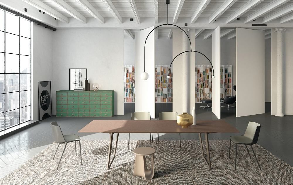 AÏKU Chair 4 Metal Legs Black MDF Italia