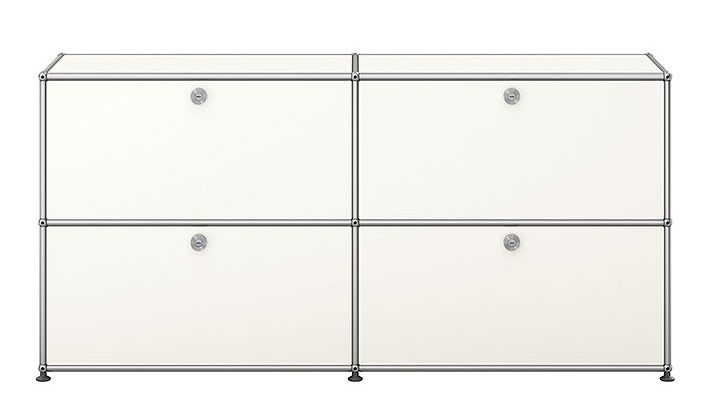 USM Haller Sideboard mit 4 Klapptüren – QUICK SHIP -reinweiß