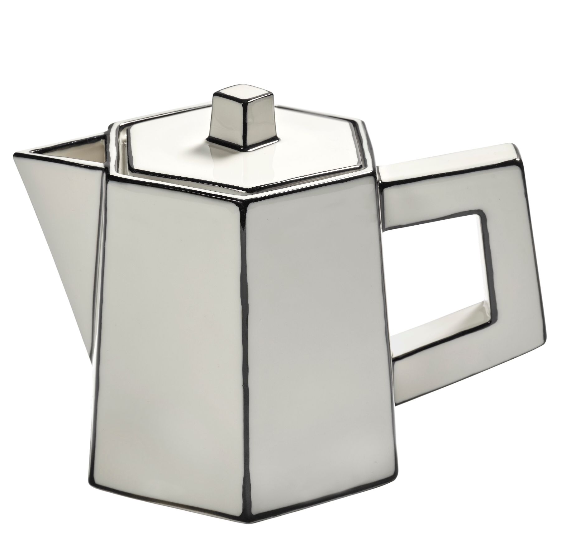 Teapot white/black Carte Blanche Serax 
