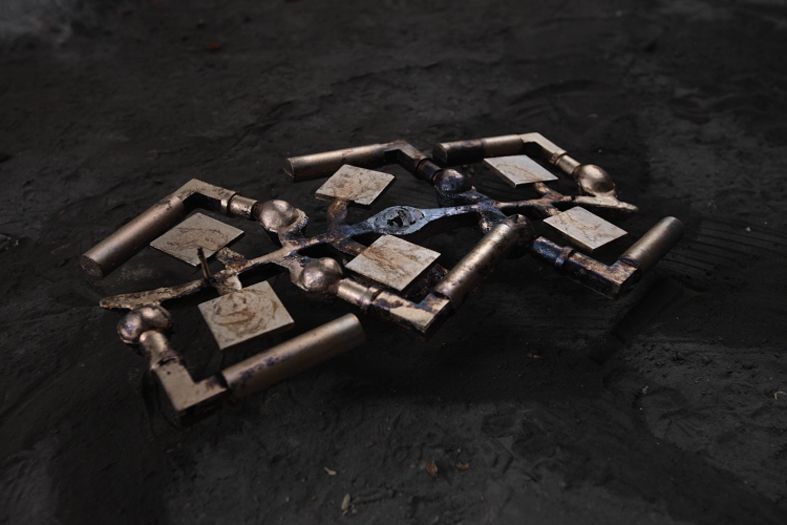 Art Déco 1930 Türdrücker Tecnolumen Matt nickel