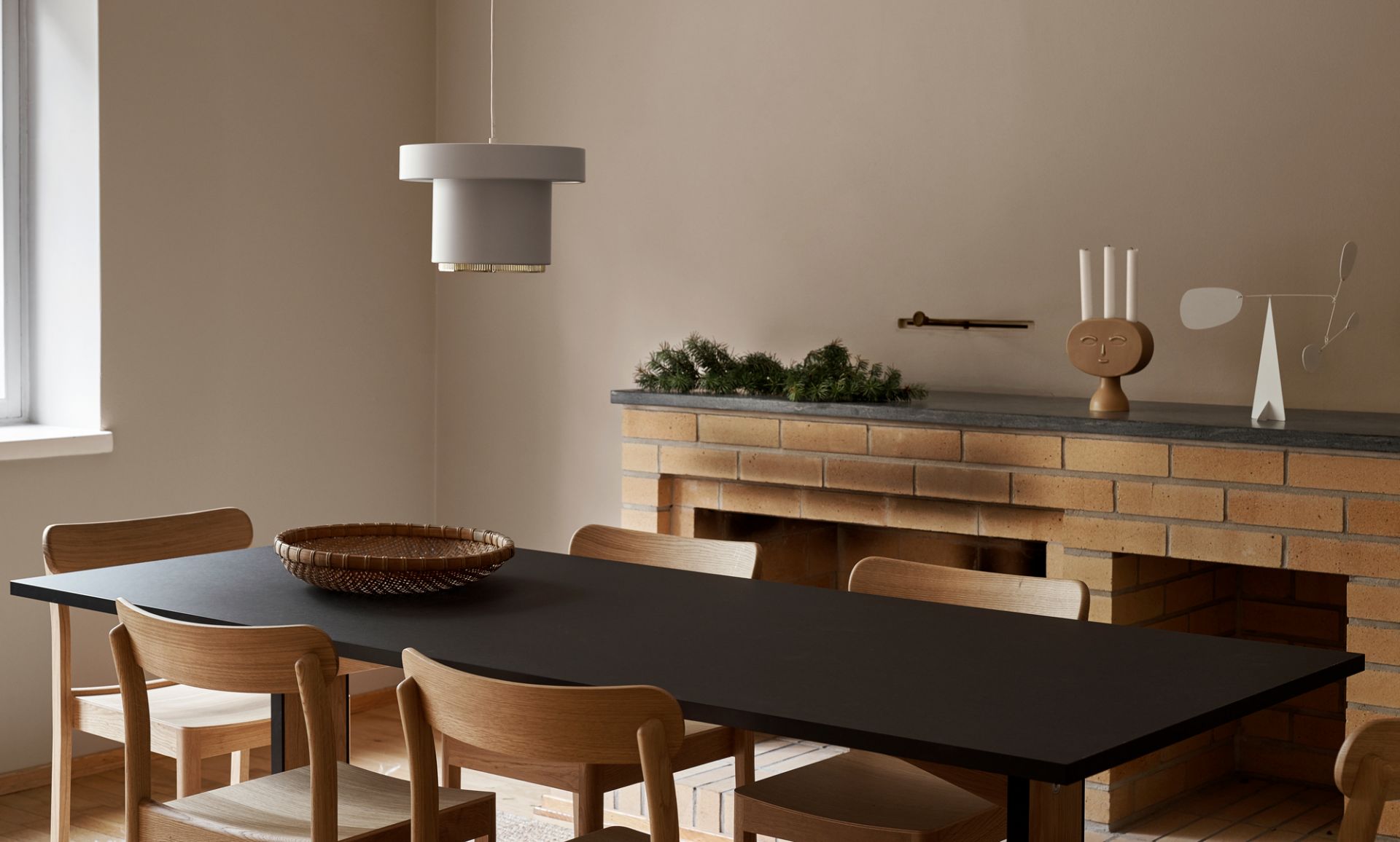 A201 Pendant light Artek White - Brass