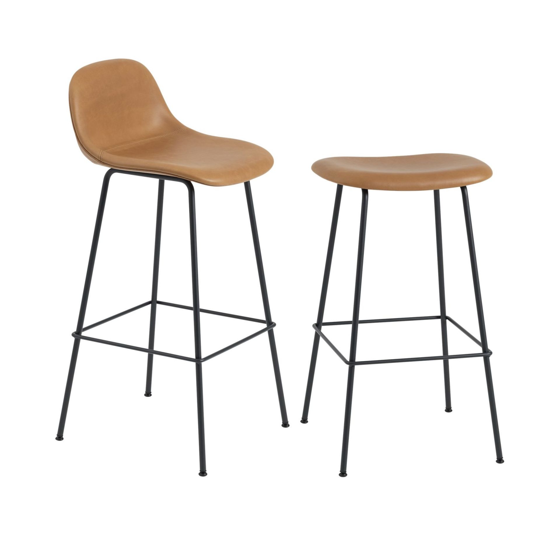 Fiber Counter Stool Bar Stool with Backrest H 65 cm Muuto