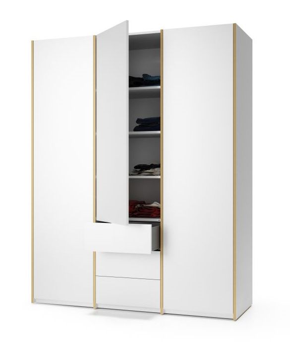 MODULAR PLUS wardrobe combination with 3 drawers Müller Möbelwerkstätten