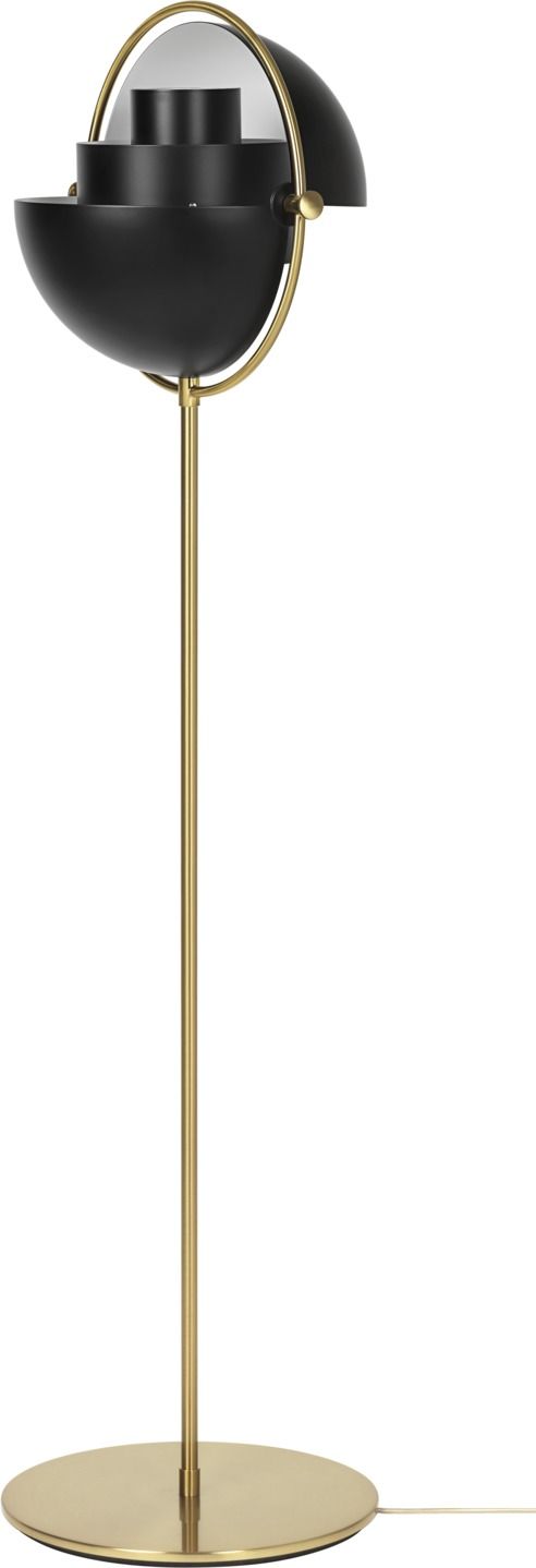 Multi-Lite Floor lamp Black / Brass Gubi