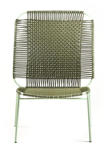 Cielo Lounge Chair High Lounge Chair High Outdoor ames Olive green - Pastel green