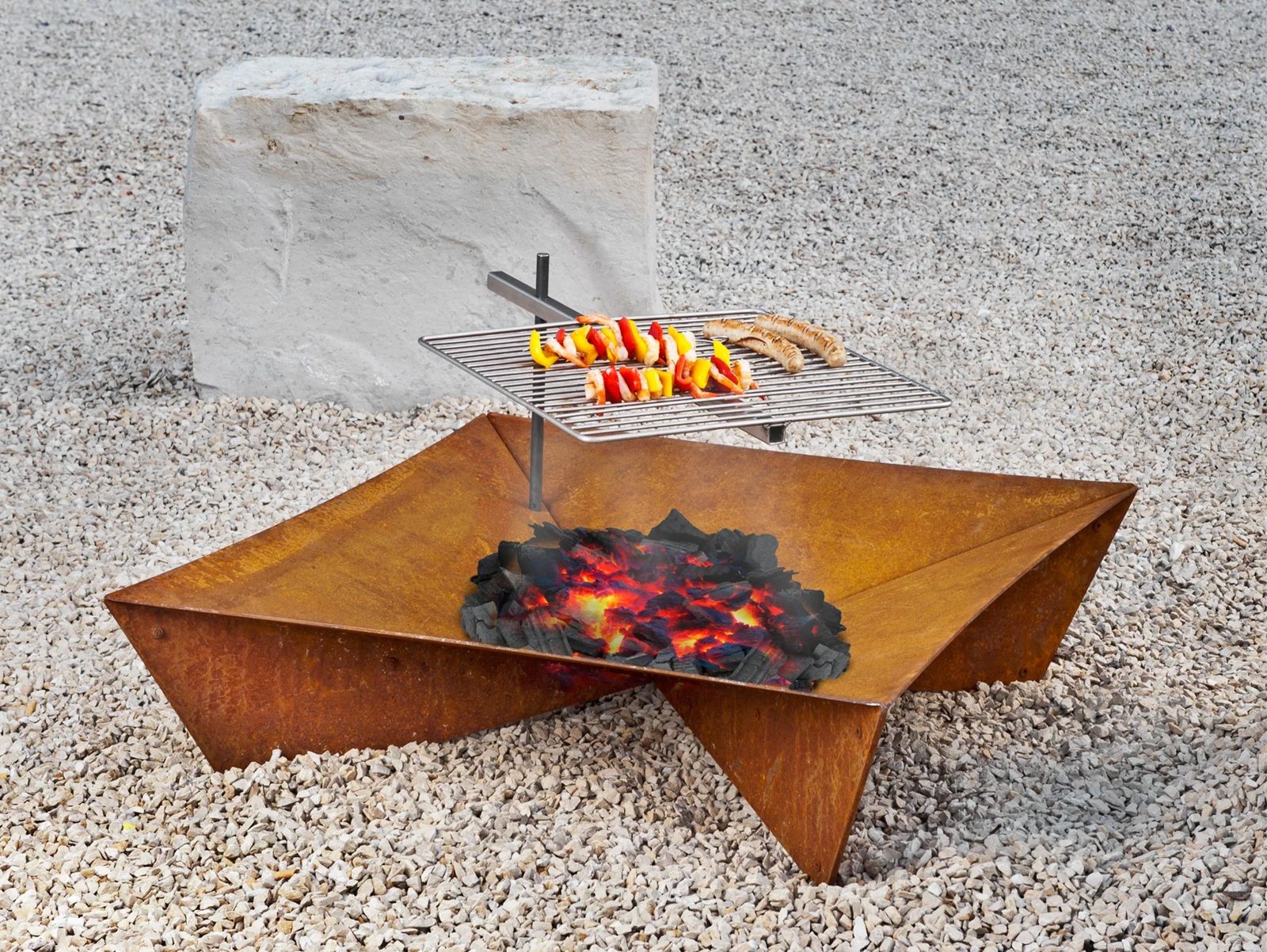 Grill Grate for Aura / Moon / Fluxus / Fiore Fire bowl Keilbach