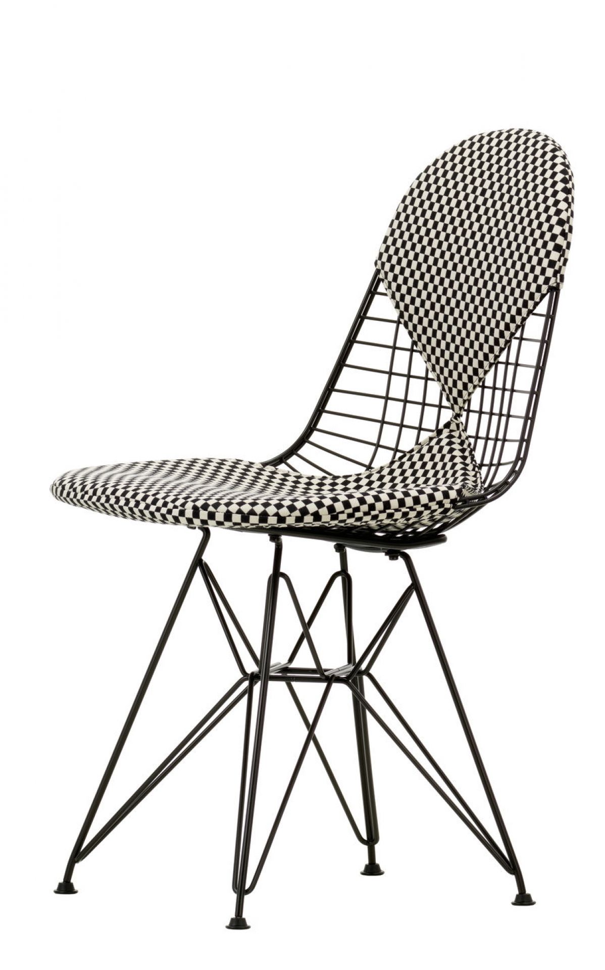 DKR-2 Wire Chair with seat and back cushion Vitra