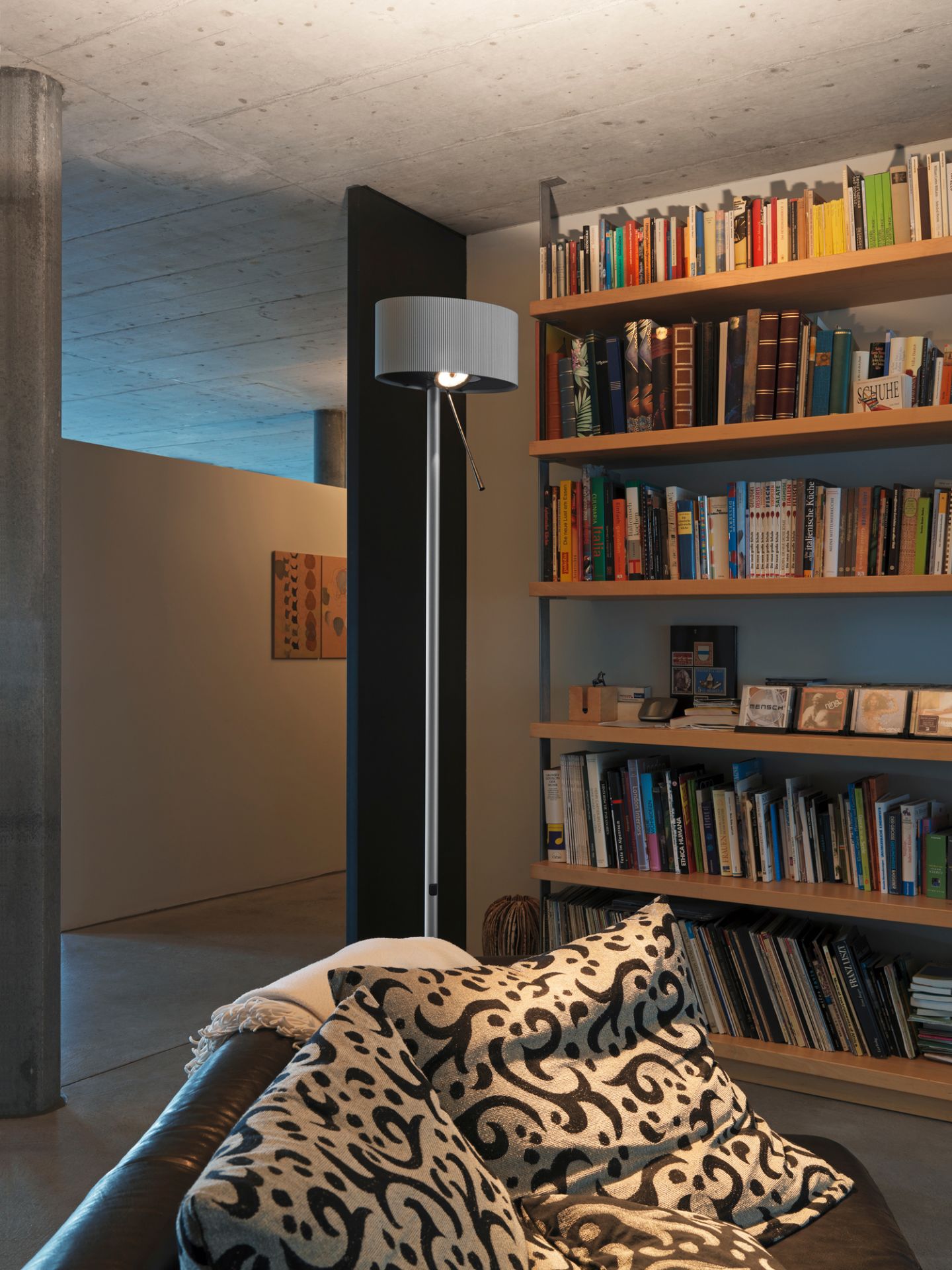 Diogenes LED Floor Lamp Belux Gold Gray
