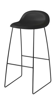 3D bar stool 75 plastic - Sledge Base Gubi