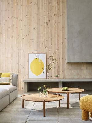 Aria Table Coffee Table OAK NATURAL / LOW Ø 90 x H 30 cm Design House Stockholm SINGLE PIECES