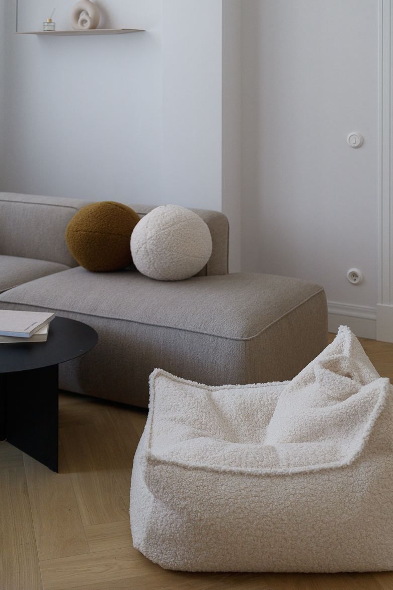 Beanbag armchair teddy fabric Wigiwama
