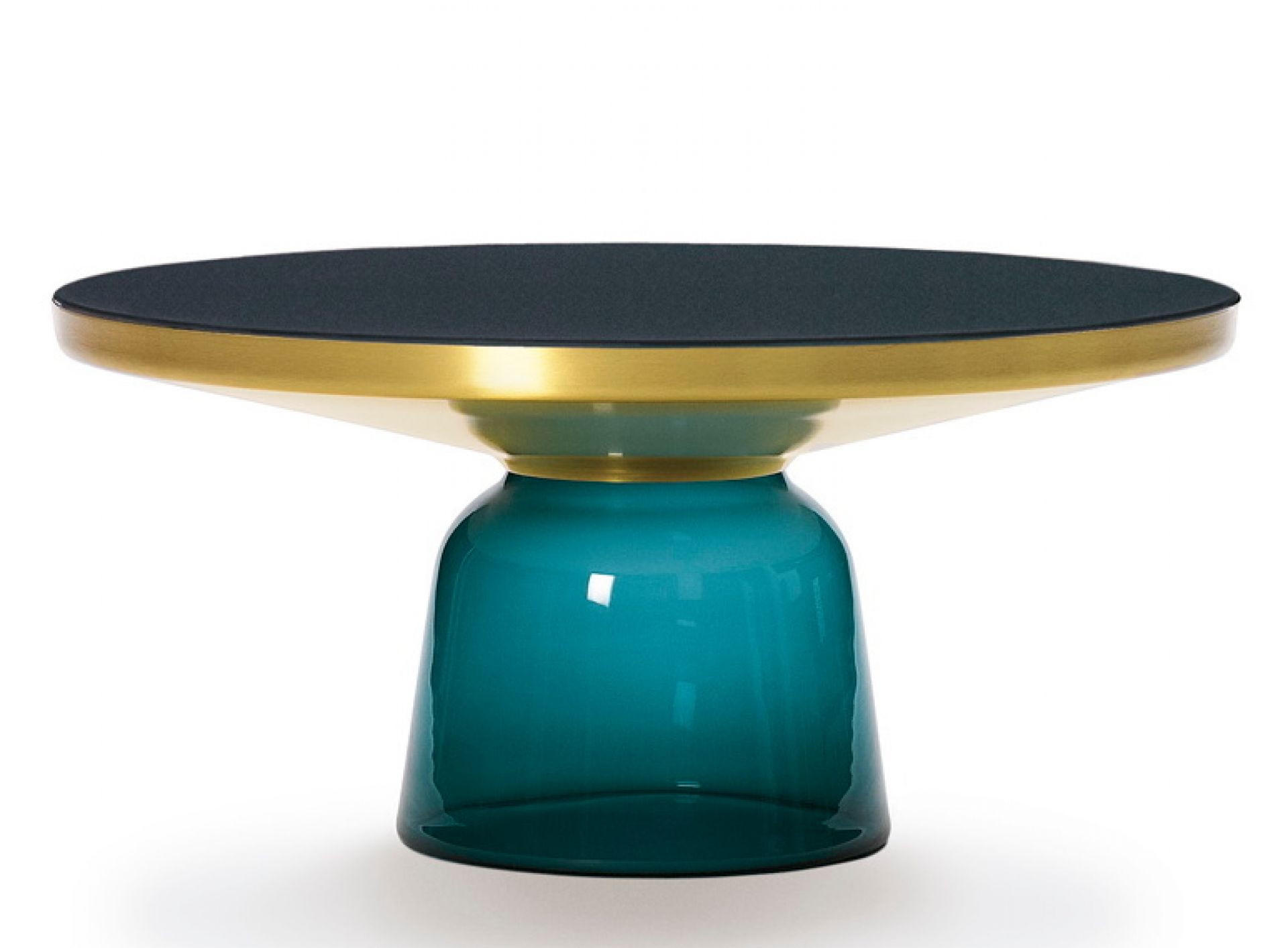 Bell Coffee Table Brass Coffee Table ClassiCon Montana-blue