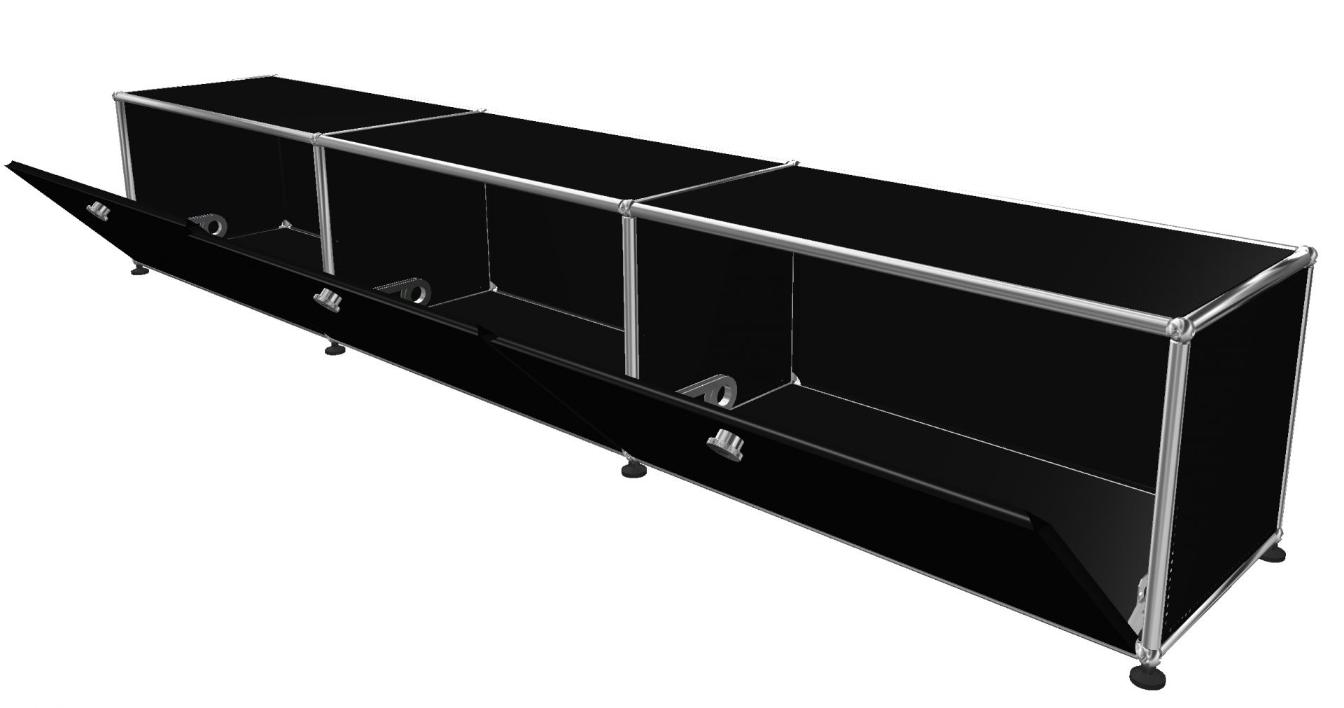 USM Haller Lowboard 3 Flaps Graphite black - FAST DELIVERY