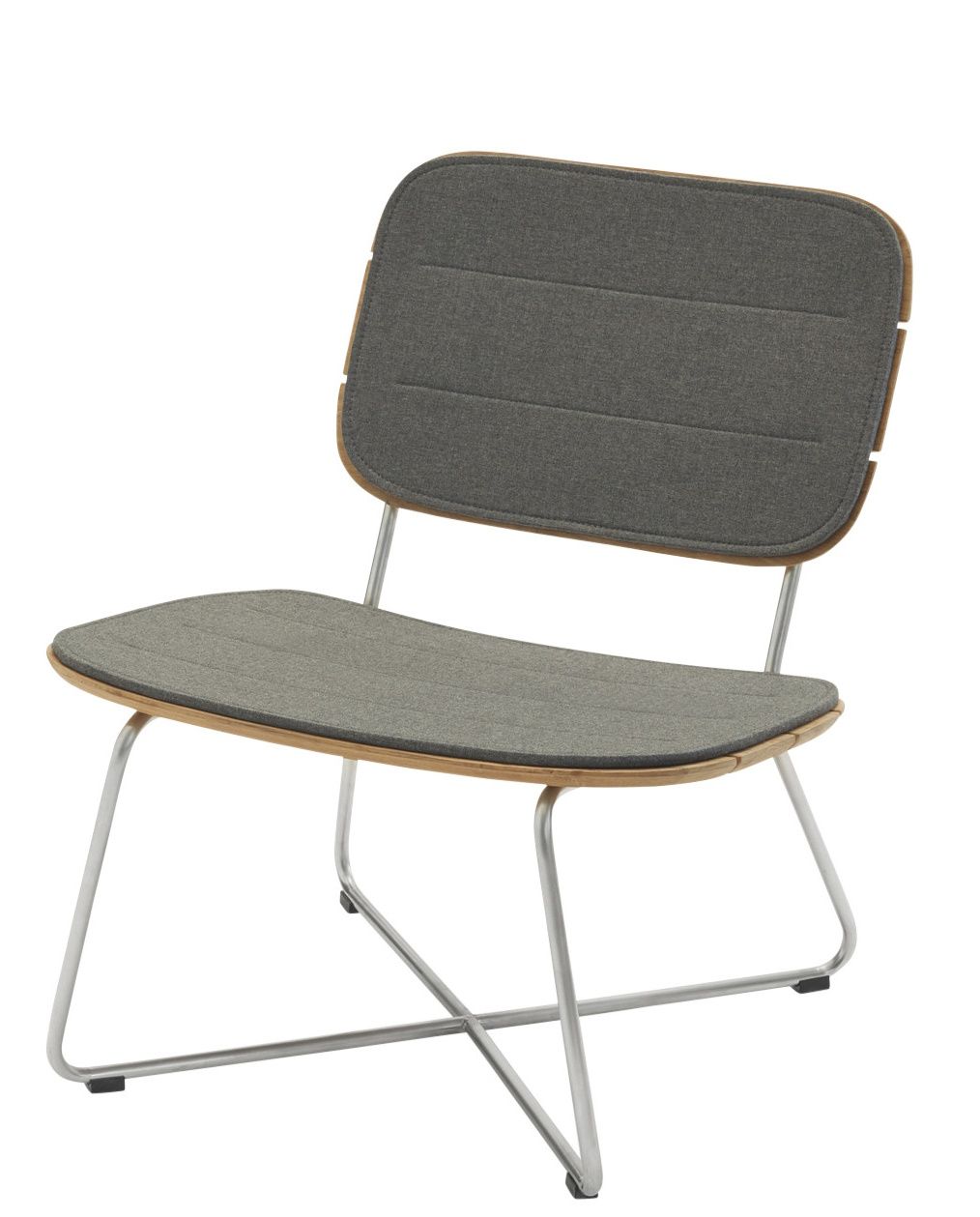 Lilium Lounge Chair Chair Cushion Outdoor Skagerak by Fritz Hansen Charcoal